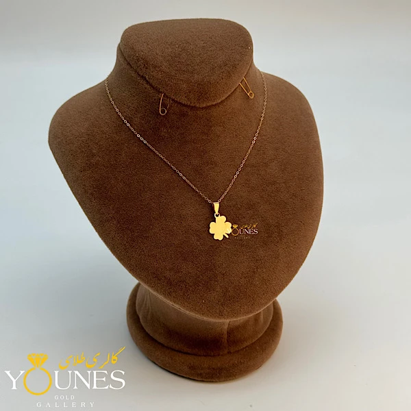 آویز شبدر طلا لیزری